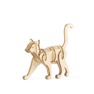 3D Wooden Puzzle - Cat
