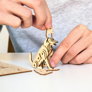 3D Wooden Puzzle - Dog