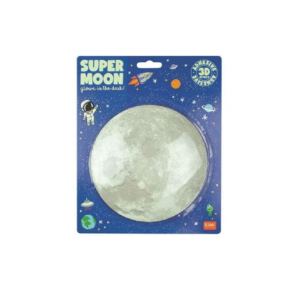 Glow In The Dark Super Moon Sticker