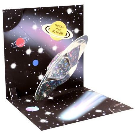 Outer Space Light Up Pop-Up Card