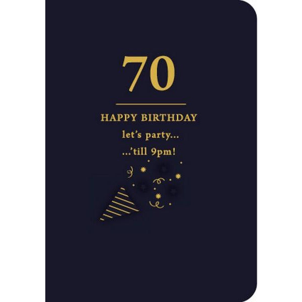 70th Birthday Card