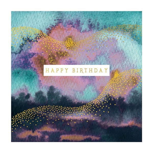 Dot Landscape Birthday Card