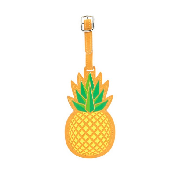 Pineapple luggage on sale tag
