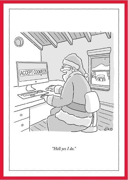 Accept Cookies New Yorker Holiday Card