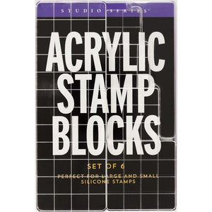 Acrylic Stamp Blocks - Set of 6