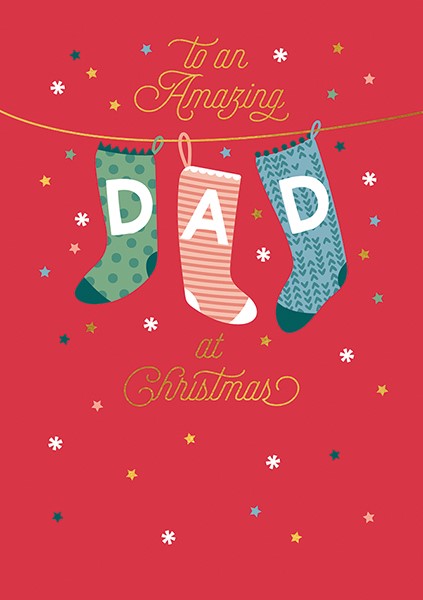 Amazing Dad Christmas Card