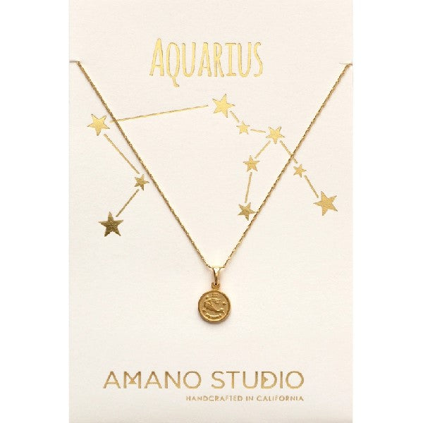Amano Studio Zodiac Necklace | Aquarius