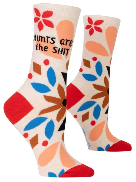 Blue Q Women's Crew Socks | Aunts Are The Shit