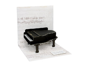 Baby Grand Piano Pop-Up Card