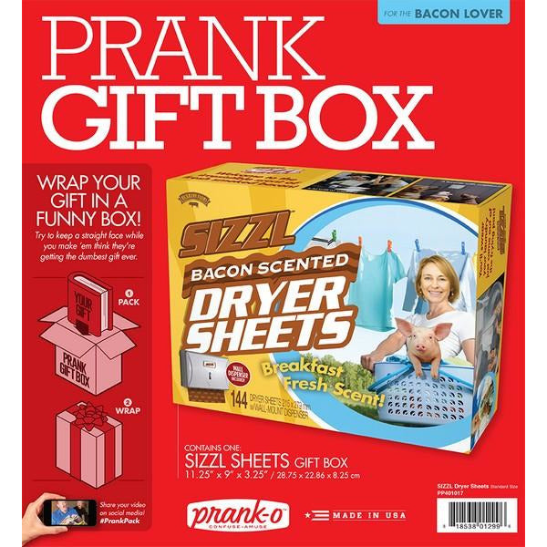 Prank-O Prank Gift Box | Sizzl Bacon Dryer Sheets