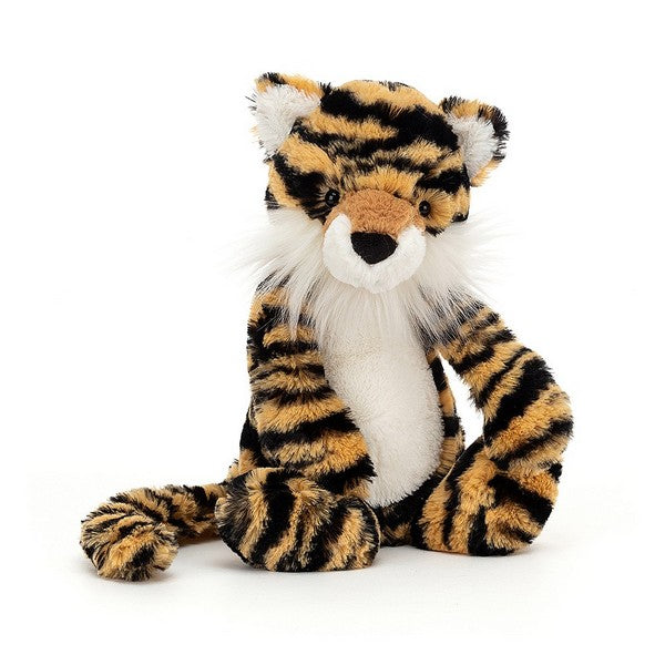 adorably soft plushie of a tiger by popular brand Jellycat.