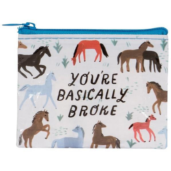 Blue Q Coin Purse | You're Basically Broke