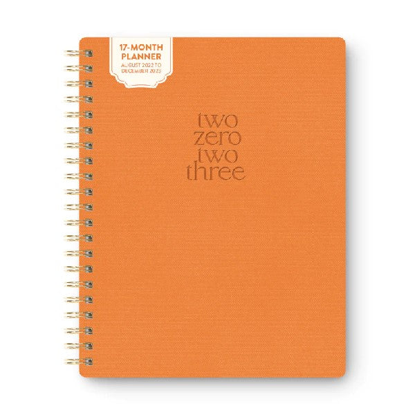 Studio Oh! 2023 17-Month Baxter Planner | Tangerine
