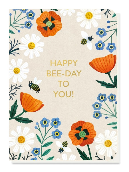 Happy Bee-Day Birthday Card