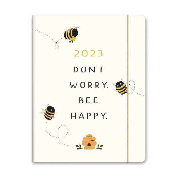 Studio Oh! 2023 17-Month Monthly Planner | Don't Worry Bee Happy