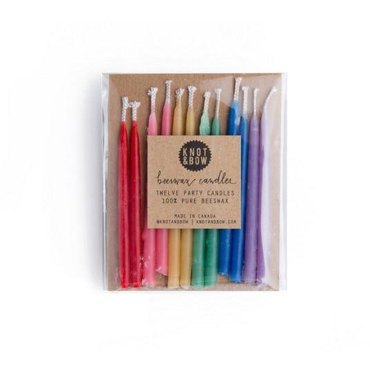 Assorted - Beeswax Birthday Candles