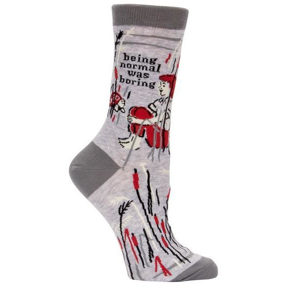 Blue Q Women's Crew Socks | Being Normal Was Boring