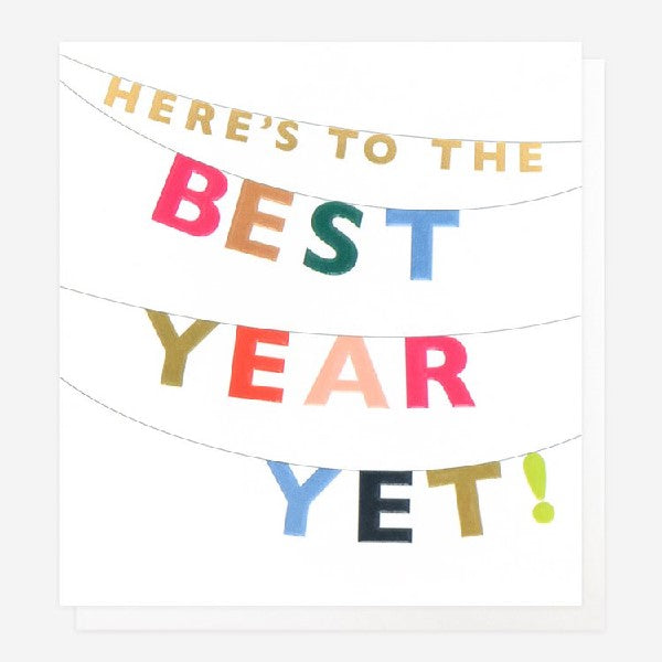 Here's To The Best Year Yet Birthday Card