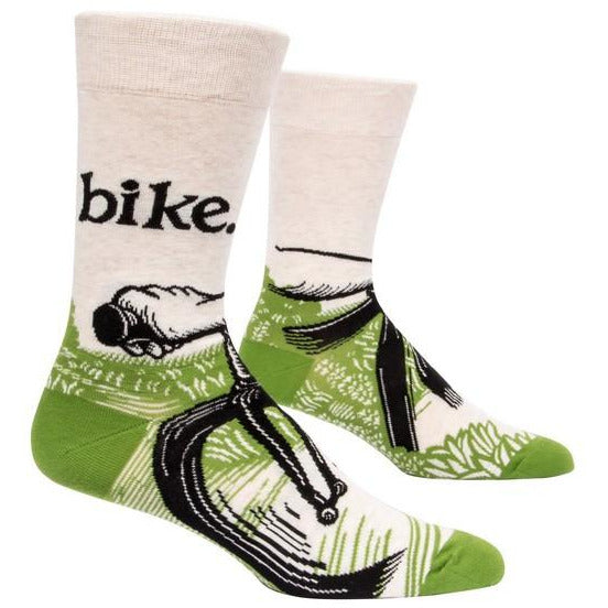 Blue Q Bike Path Men's Crew Socks