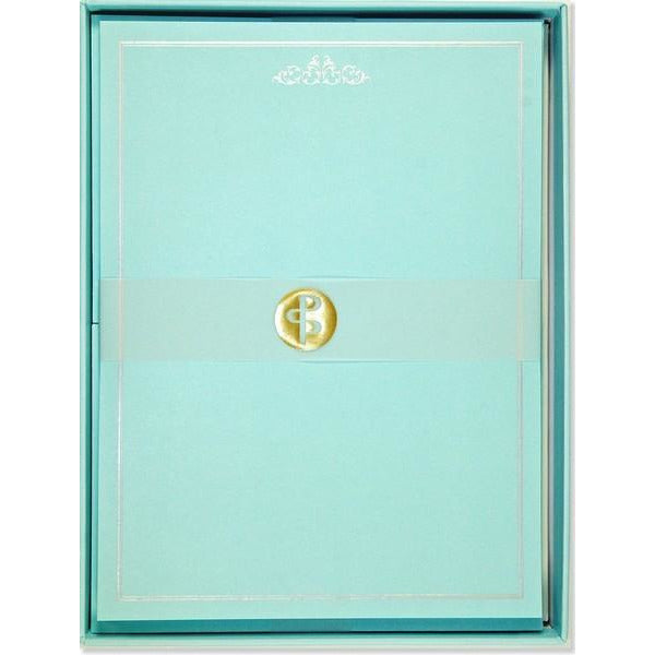 Blue Elegance Stationery Set