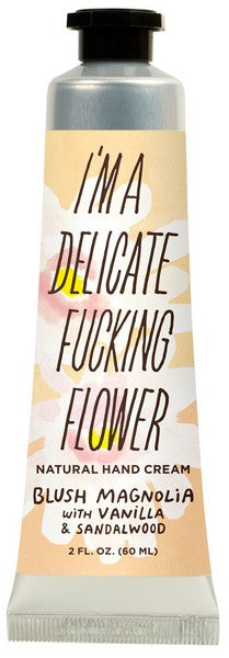 Blue Q Delicate Fucking Flower Hand Cream | Blush Magnolia