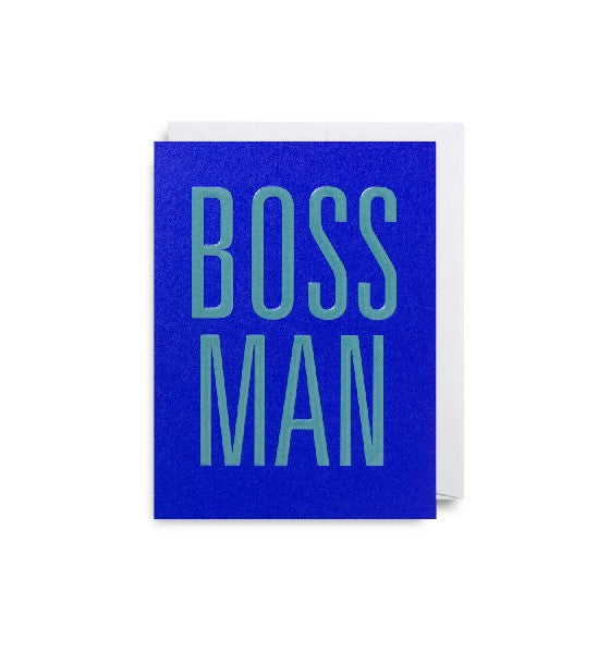 Boss Man Birthday Card