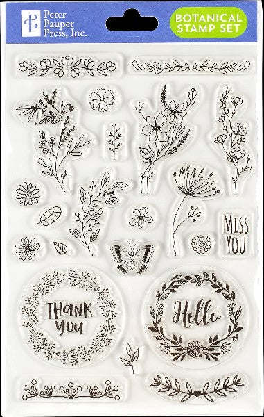 Silicone Clear Stamp Set | Botanical