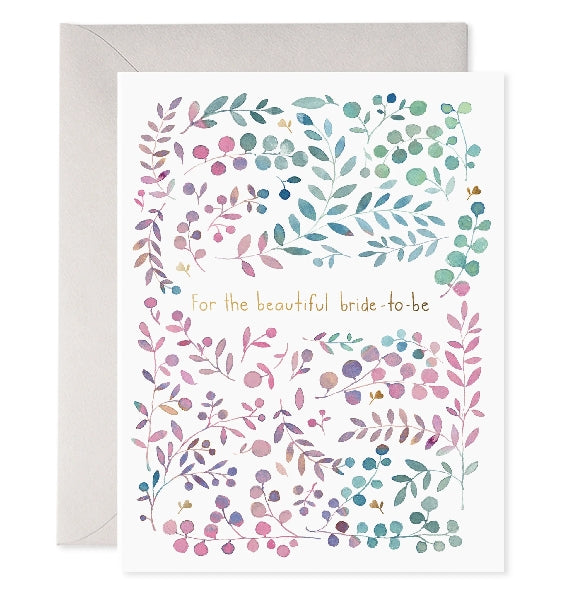 Beautiful Bride To Be Wedding Shower Card