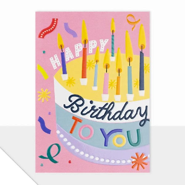 Cake & Candles Birthday Card