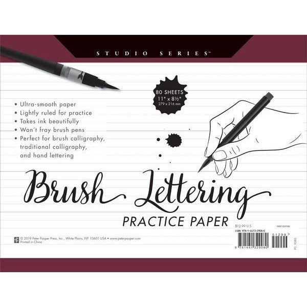 Brush Lettering Pracitce Paper