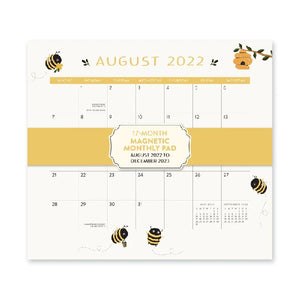 Studio Oh! 2023 17-Month Magnetic Monthly Pad | Buzzy Bees