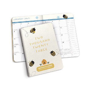 Studio Oh! 2023 17-Month  Monthly Pocket Planner | Buzzy Bees