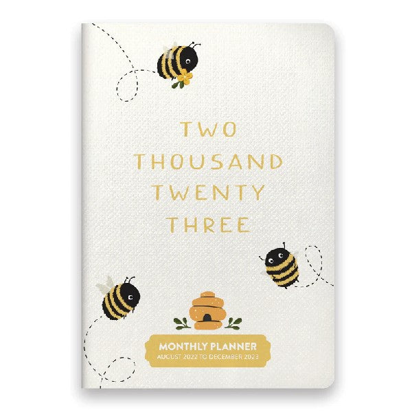 Studio Oh! 2023 17-Month  Monthly Pocket Planner | Buzzy Bees