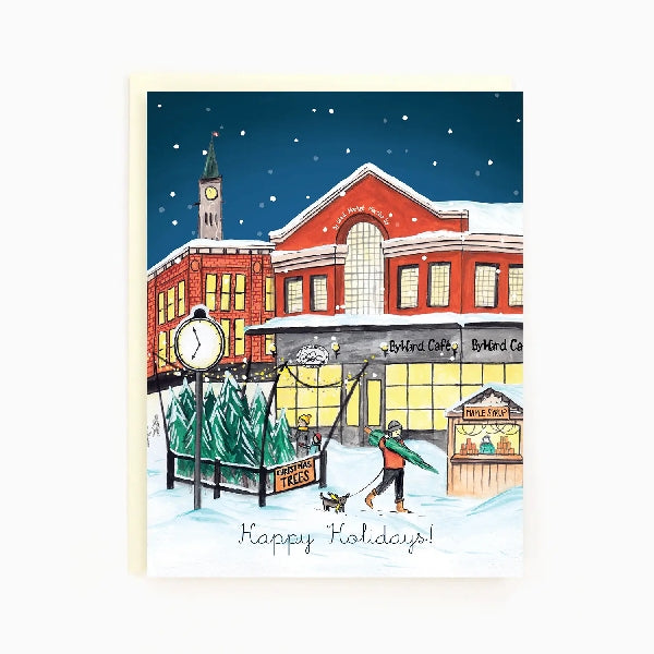 Snowy Byward Market Christmas Card