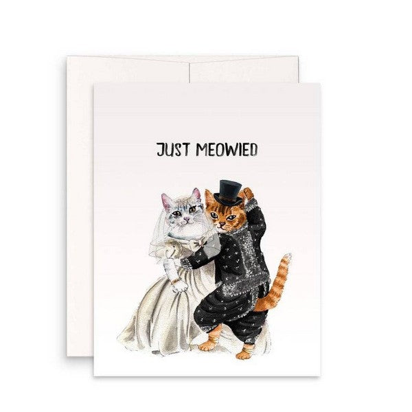 Just Meowied Wedding Card