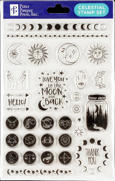Silicone Clear Stamp Kit | Celestial