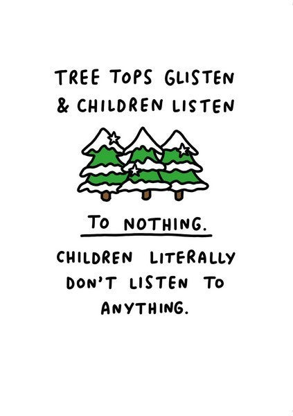 Children Listen Holiday Card