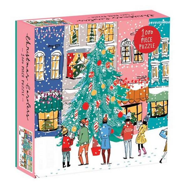 Galison 1000 Piece Holiday Puzzle | Christmas Carolers