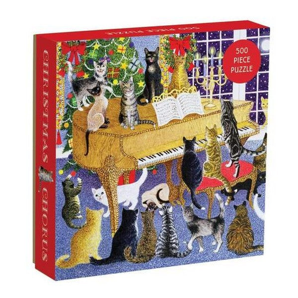 Galison 500 Piece Holiday Puzzle | Christmas Chorus