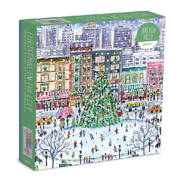 Galison 1000 Piece Holiday Puzzle | Christmas In The City