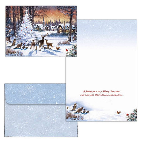 Christmas Woods Boxed Holiday Cards