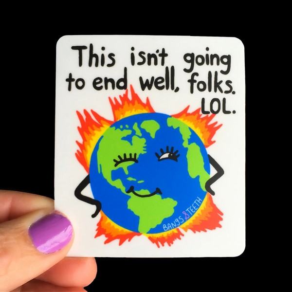 Climate Change Sticker