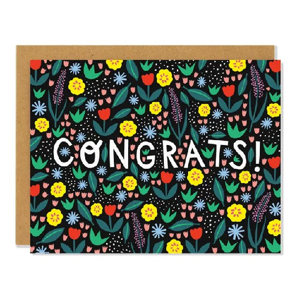 Floral Congrats Card