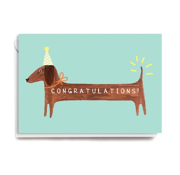 Dachshund Congratulations Card