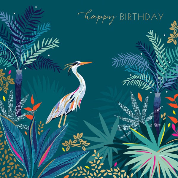 Crane Birthday Card