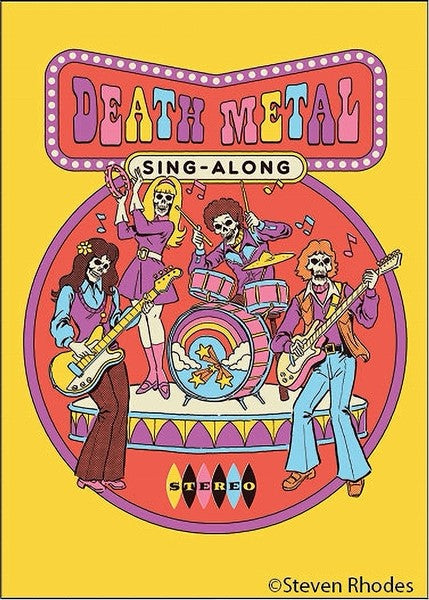 Death Metal Sing Along Magnet
