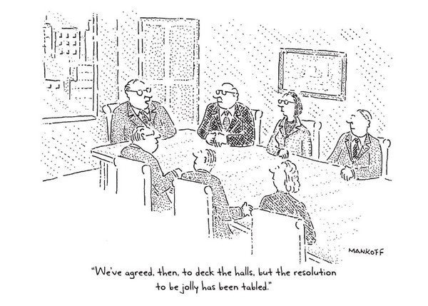 Tabled Resolution Holiday Card