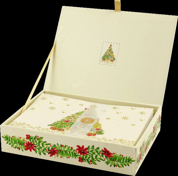 Festive Evergreen Boxed Holiday Cards