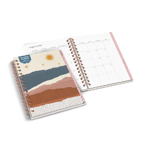 Studio Oh! 2023 12-Month Tabbed Spiral Planner | Desert Landscape