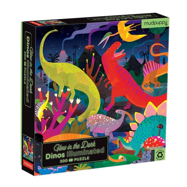 Dinos Glow in the Dark 500 Pieces